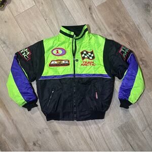 Vintage Team Arctic Wear Cat Snowmobile Jacket Large Thinsulate 2 LAYERS Racing